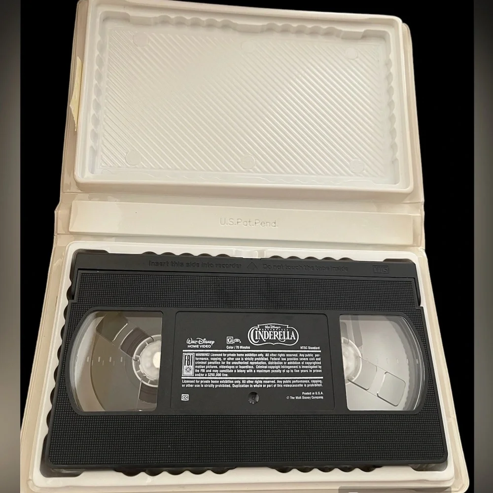 Disney Cinderella VHS - Blue and White